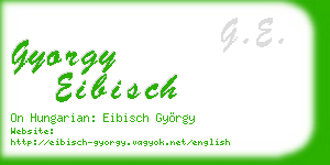 gyorgy eibisch business card